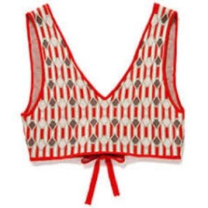 Sly 010 Knit Crop Top Sweater Vest S M OS